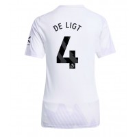 Manchester United Matthijs de Ligt #4 Fotballklær Bortedrakt Dame 2025-26 Kortermet